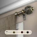 Kd Encimera 0.625 in. Aria Curtain Rod with 48 to 84 in. Extension, Antique Gold KD3723454